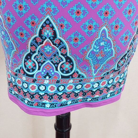 Nanette Lepore Moroccan Medallion Print Swim Cover Up Tunic - S - Picture 10 of 16